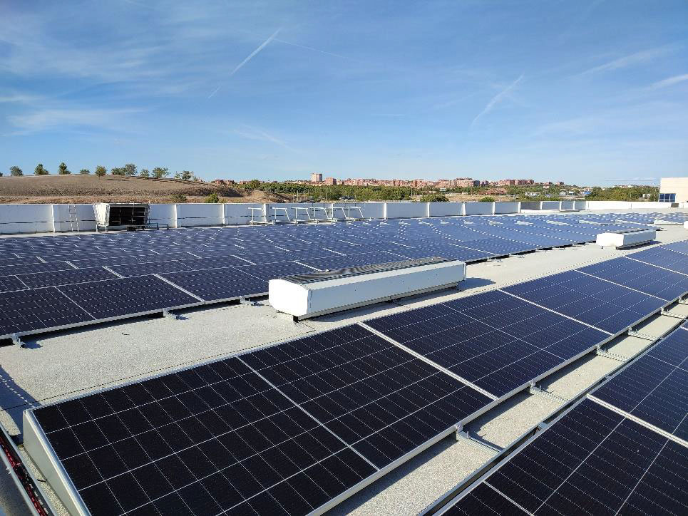 Placas autoconsumo sede central Unide